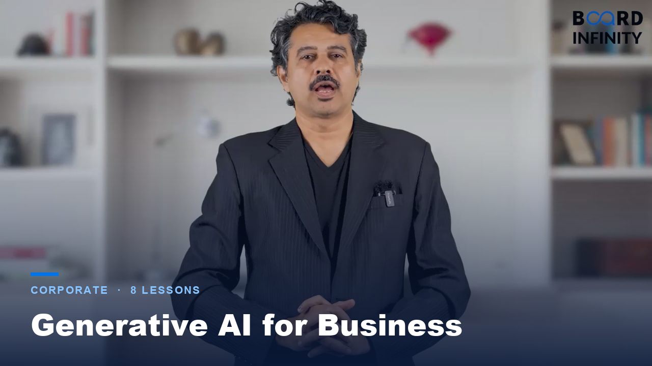 Title frame for Generative AI for Business